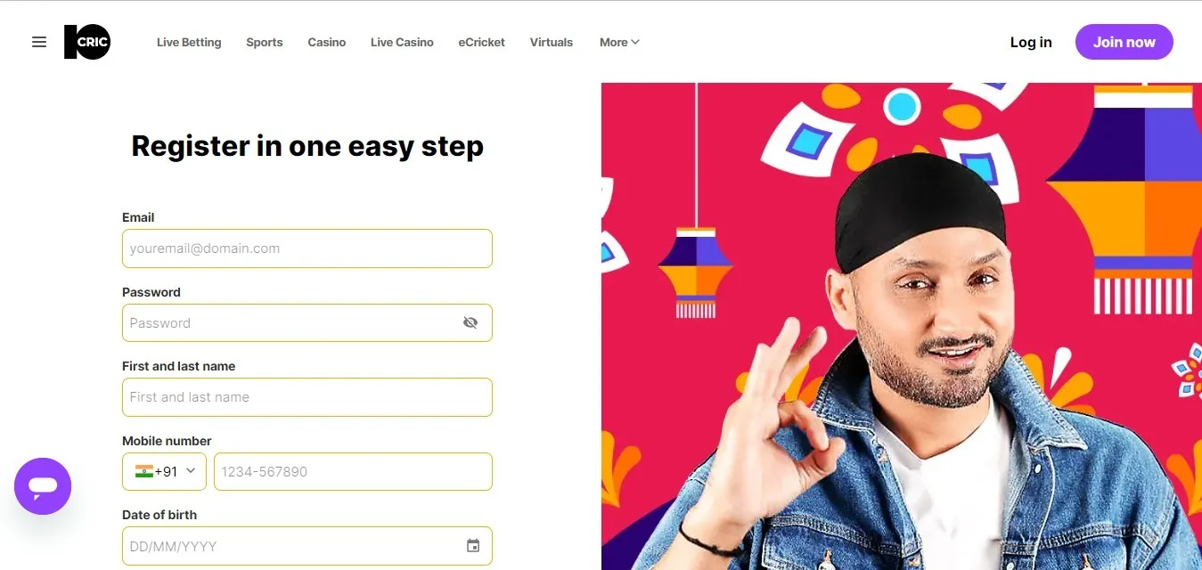 10CRIC screenshot